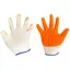 Рукавички робочі захисні стрейчові Китай 9" біло-жовтогарячі (в упаковці 12 шт.) - мініатюра 1