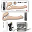 Безременный страпон с вибрацией Strap-On-Me Vibrating Flesh M - миниатюра 5