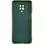 Чехол TPU GETMAN Liquid Silk Full Camera для Xiaomi Redmi Note 9s / Note 9 Pro / Note 9 Pro Max Зеленый / Dark green - миниатюра 2