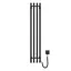 Электрический полотенцесушитель Navin Levante 210x1200 Sensor правая, черный муар 10-012033-4860, Черный матовый, Правое, Электронный - миниатюра 2