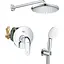 Душова система прихованого монтажу Grohe Euroeco з Tempesta 250 UA2939200L, Хром - мініатюра 1