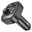 АЗП з FM-модулятором BOROFONE BC59 Heroic car BT FM transmitter Black - мініатюра 1