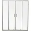 Дверь в нишу Mixxus Premium Diverse SD01-160x185-TR хром прозрачное стекло 5 мм MI6875, универсальная, прозрачная, хром - миниатюра 1