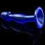 Анальная пробка Flawless Clear Anal Plug 6.5'' 16.5 см (синий) - миниатюра 3