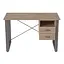 Письмовий стіл із ящиками Ferrum-decor Оскар 750x1400x600 метал Сірий ДСП Дуб Сан-Марино 16 мм (FRD-103249) - мініатюра 1