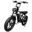 Электровелосипед Volto Vortex 22" фетбайк 1000W 48V 19Ah PAS система черный - миниатюра 1
