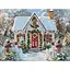 Алмазна мозаїка "Різдвяний будиночок" AMO8103, 30х40 см - мініатюра 1