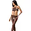 Открытый бодистокинг Passion BS080 black One size - миниатюра 1