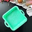 Форма квадратная силиконовая для выпечки кексов, тортов, пирогов и пирожных 18х18 см, A-plus Зеленый 85742 - миниатюра 1