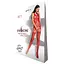 Бодистокинг Passion BS070 комбинезон имитация чулок и ажурного топа S/M/L red - миниатюра 5