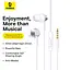 Навушники Baseus Encok HZ11 Wired Earphones Moon White - мініатюра 5