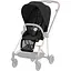 Люлька Cybex Mios Lux Deep Black + Текстиль для прогулянкового блоку Cybex Mios Deep Black + Шасси для коляски Cybex Mios LS RBA Chrome Black - мініатюра 9