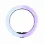 Селфи-кольцо RGB LED MJ-30-A цветовая температура от 3000K до 6000K 120 светодиодов  алюминиевый сплав черное - миниатюра 1