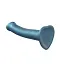Насадка для страпону Strap-On-Me Mono Density Dildo Blue M одношаровий силікон гнучкий діаметр 3.3 см - мініатюра 2