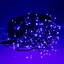 Вулична гірлянда Бахрома GarlandoPro 20 м 335 LED чорний дріт Синій 20MBBL - мініатюра 1