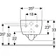 Чаша подвесного унитаза Geberit iCon Rimfree 204060000, Белый - миниатюра 3