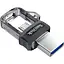 USB Flash накопичувач SanDisk 128GB Ultra Dual Drive m3.0 USB 3.0/microUSB OTG black (SDDD3-128G-G46) - мініатюра 3