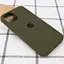 Чохол Silicone Case Full Protective (AA) для Apple iPhone 12 Pro / 12 (6.1) Зелений / Dark Olive - мініатюра 2