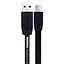 Кабель Micro USB Remax Full Speed RC -001 м 1 метр плоский чорний - мініатюра 1