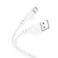 Кабель HOCO X97 Crystal color silicone charging data cable Micro white - мініатюра 4