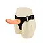Страпон с вибрацией Baile Ultra Passionate Harness, 20 см (телесный) - миниатюра 5