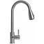 Смеситель для кухни с выдвижным изливом Platinum KT 8203 (8614) нержавеющая сталь - миниатюра 1