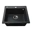 Гранітна мийка Globus Lux Aosta графiт 490x455мм-А0001 000023568, Графит - мініатюра 3