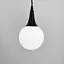 Подвесной светильник GOLF с белым плафоном | Line F | Арт. 11193/1 BK+WT - миниатюра 4