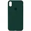 Чохол Silicone Case Full Protective (AA) для Apple iPhone X / XS (5.8) Зелений / Forest green - мініатюра 1