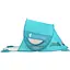 Саморазворачивающаяся палатка-тент Outtec с окошком бирюзовый - миниатюра 3
