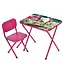 Дитячий столик складаний зі стільчиком M 5968-8 малиновий - мініатюра 1