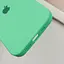 Чехол Epik Silicone Case Full Protective AA для Apple iPhone 16, 6.1 Зеленый/Spearmint - миниатюра 7