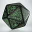 Кубик Q-Workshop Dungeon Generator Die: Black&Green (20VDGG02) - мініатюра 1