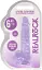 Фалоімітатор RealRock Crystal Clear Dildo Realistic 17 см фіолетовий - мініатюра 2