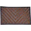 Килимок Yiwu HP-47-4BR протиковзний з рельєфним малюнком 75×45 см коричневий - мініатюра 1
