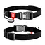 Ошейник для собак водостойкий Waudog Waterproof с QR-паспортом пластиковая пряжка-фастекс Ш 15 мм Д 25-35 см черный - миниатюра 1