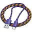 Дата кабель Hoco X116 Meridian USB to Type-C 3A (1m) Gradient Purple Mix - мініатюра 3
