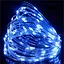 Гирлянда Роса Нить 50 LED на батарейках 5 м Синий - миниатюра 3