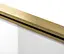 Душова стінка Rea Aero 110 brushed gold REA-K9840, прозорий, золотий - мініатюра 5