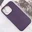 Шкіряний чохол Leather Case (AAA) with MagSafe and Animation для Apple iPhone 14 Pro (6.1) Deep Violet - мініатюра 3