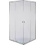 Душевая кабина с низким поддоном Mixxus Cubic SCT01-90x90x195-FB хром матовое стекло 4 мм MI6903, Универсальная, матовый, хром - миниатюра 2