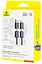Кабель Baseus Versatile Two-for-Two Fast Charging Cable U+C to C+L 60W 1 м Cosmic Черный - миниатюра 2