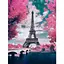 Алмазна мозаїка за номерами Josef Otten Париж Вежа зі стразами на підрамнику 40 x 50 см - мініатюра 1