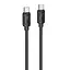 Дата кабель Hoco X115 Surpass Type-C to Type-C 240W (1m) Black - мініатюра 1