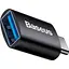 Перехідник Baseus Ingenuity Series Mini OTG Adaptor USB-C to USB-A Black (ZJJQ000001) [78667] - мініатюра 2