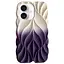 Чохол Epik TPU Leaf для Apple iPhone 16, 6.1 White/Purple - мініатюра 1