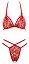 Комплект білизни Cottelli Lace Set M червоний - мініатюра 6