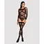 Бодистокинг Obsessive Bodystocking G320 S/M/L, чулки, боди, декор в виде линий - миниатюра 3
