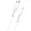 USB Кабель Usams Lightning U35 2A 1.0m White - мініатюра 1