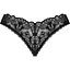 Кружевные стринги Obsessive Donna Dream crotchless Thong M/L Black, открытый доступ - миниатюра 4